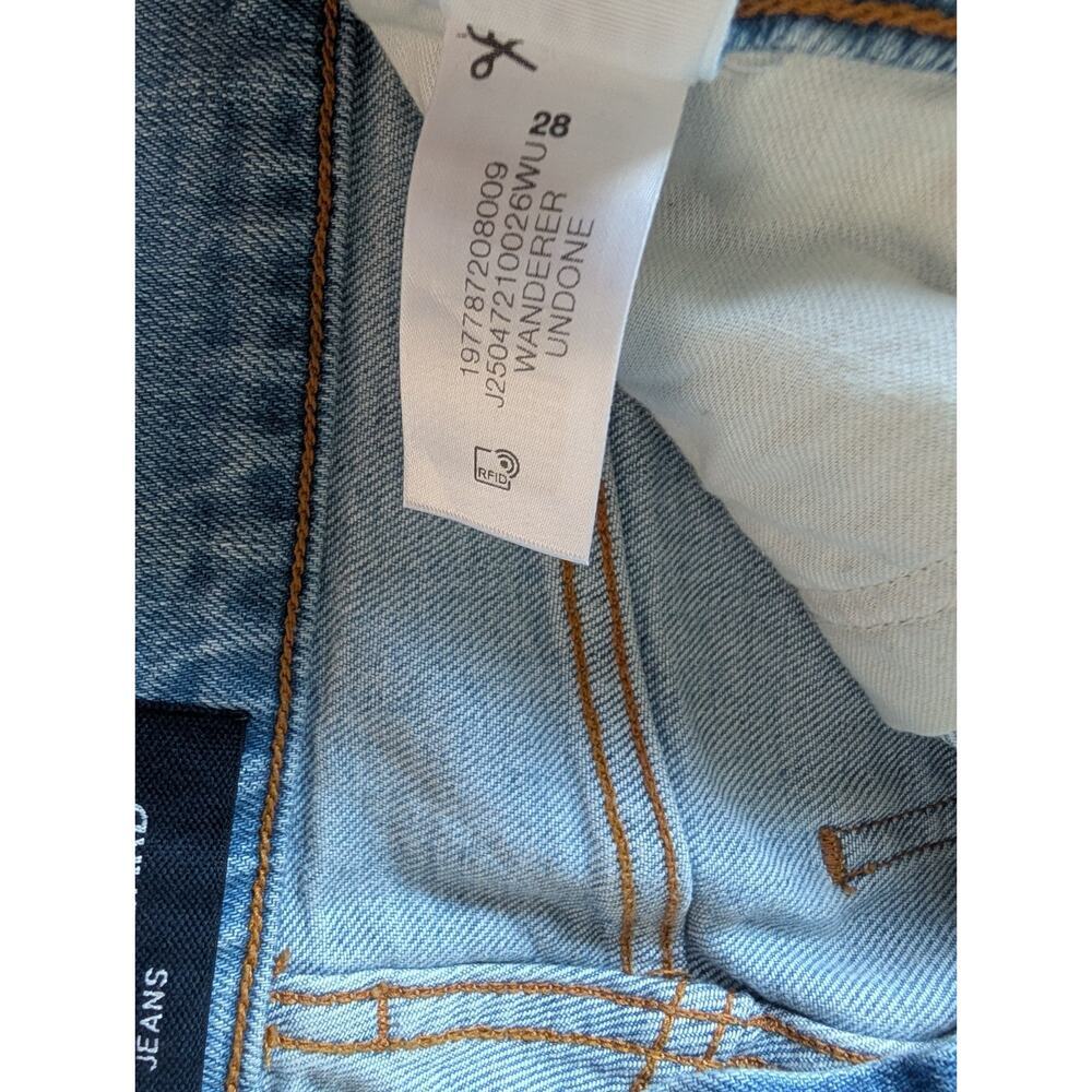 NWT Veronica Beard Vicki Patchwork Wide-Leg Jean Sz 28 Wanderer Undone #9M511 - Picture 12 of 12